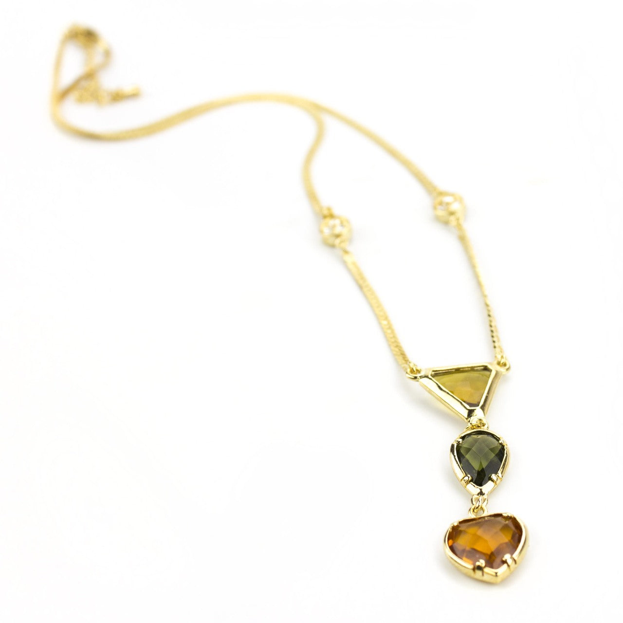 Minimal Elements Multi Colored Necklace