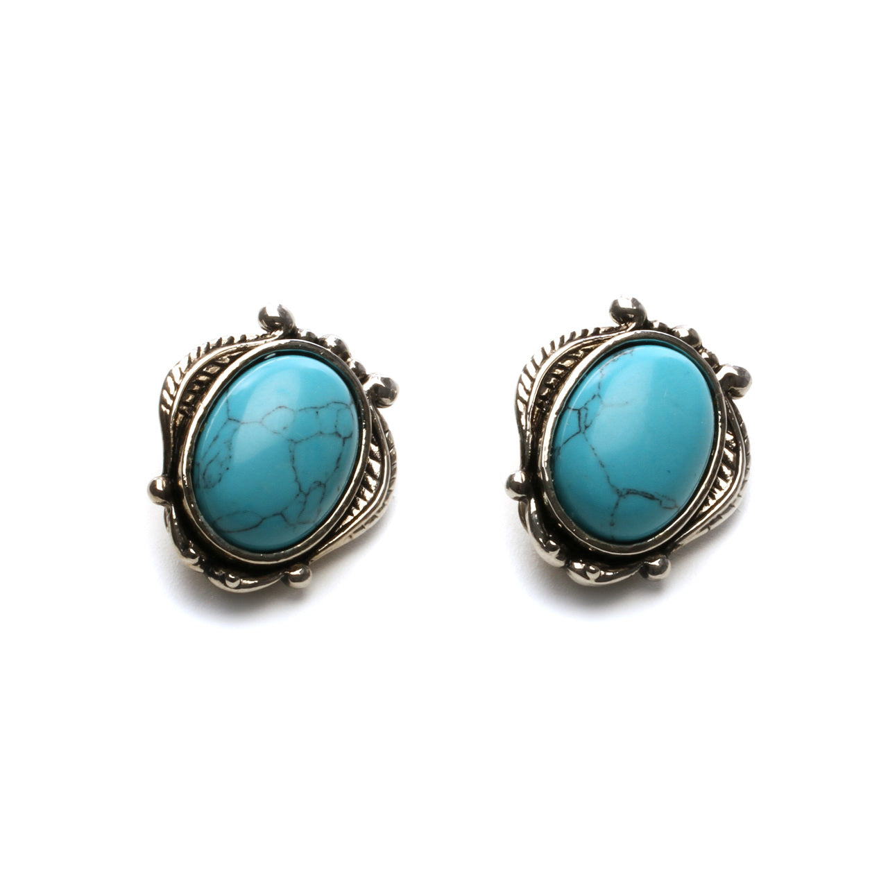 Aztec Clip Earrings