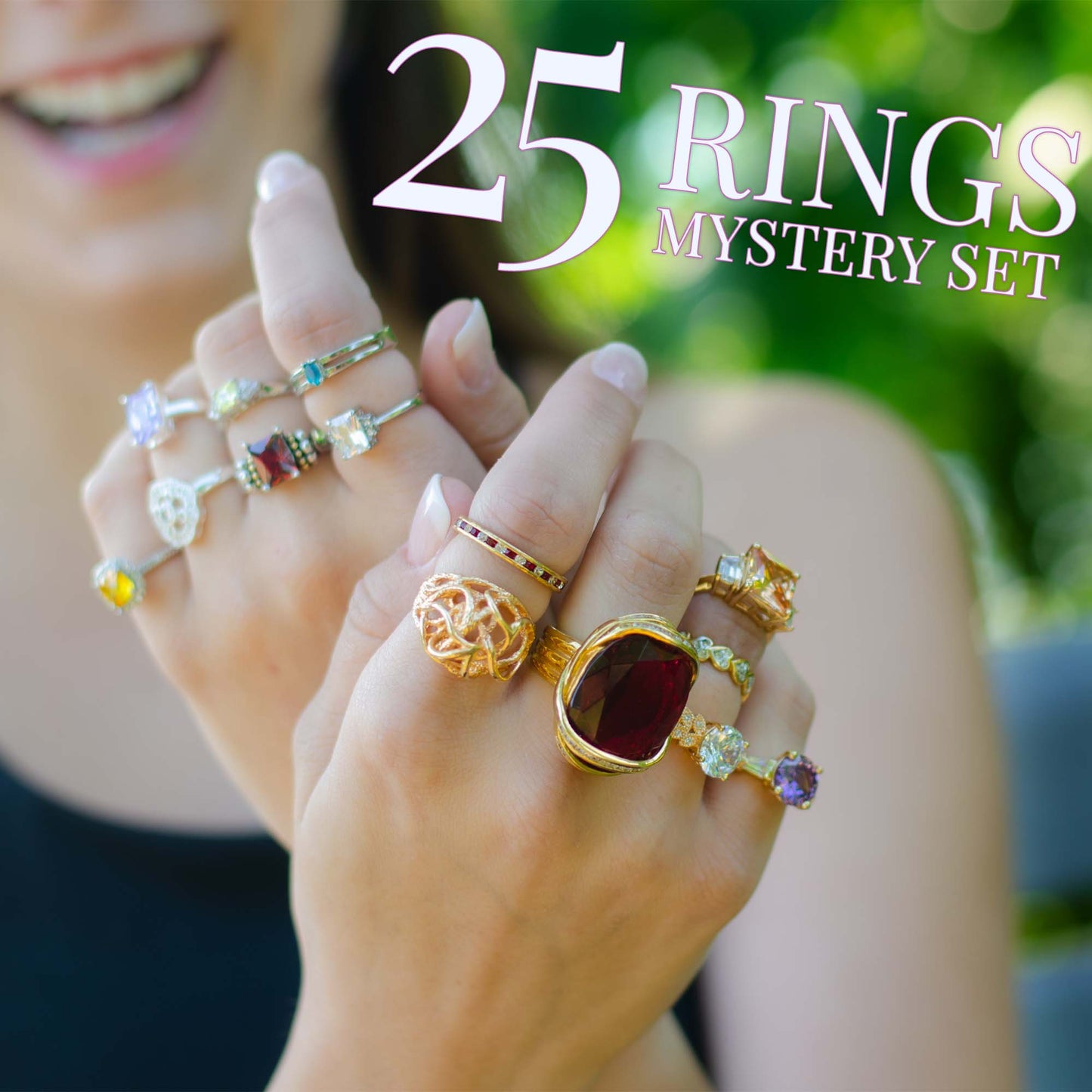 25 Piece Fashion Ring Surprise Mystery Bundle