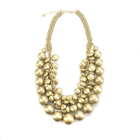 Gold-Bead-Statement-womens-jewelry-Necklace