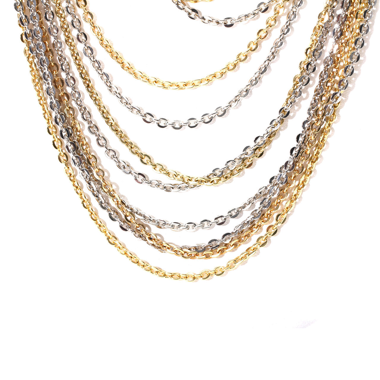 Chained Melody Necklace and Earring Set