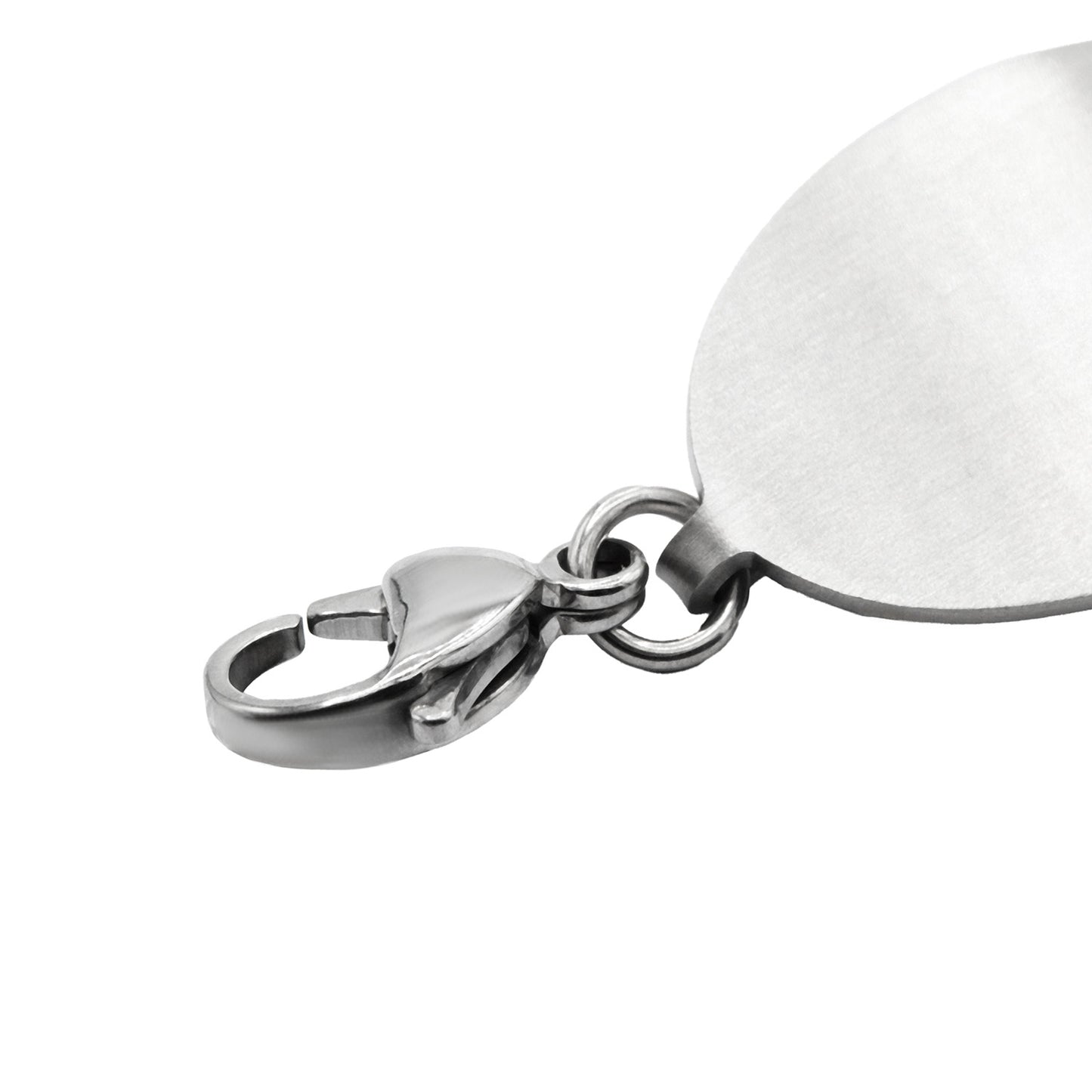 Stainless Steel Bangle Disc Bracelet Brushed Metal 8 Inches