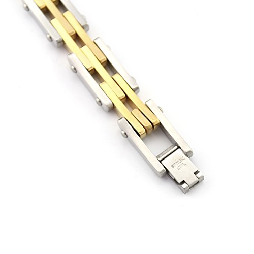bracelet-mens-jewelry-stainless steel-gold