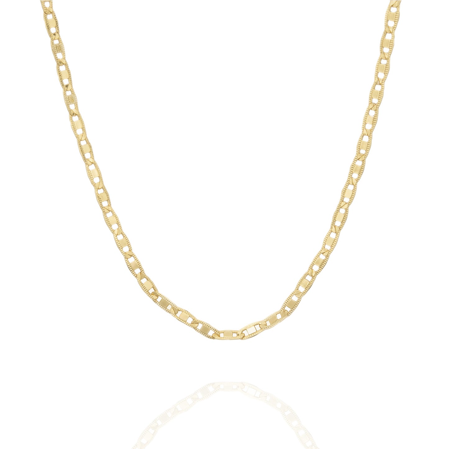 Women's 14kt Gold Plated Sterling Silver 18" Chain Necklace