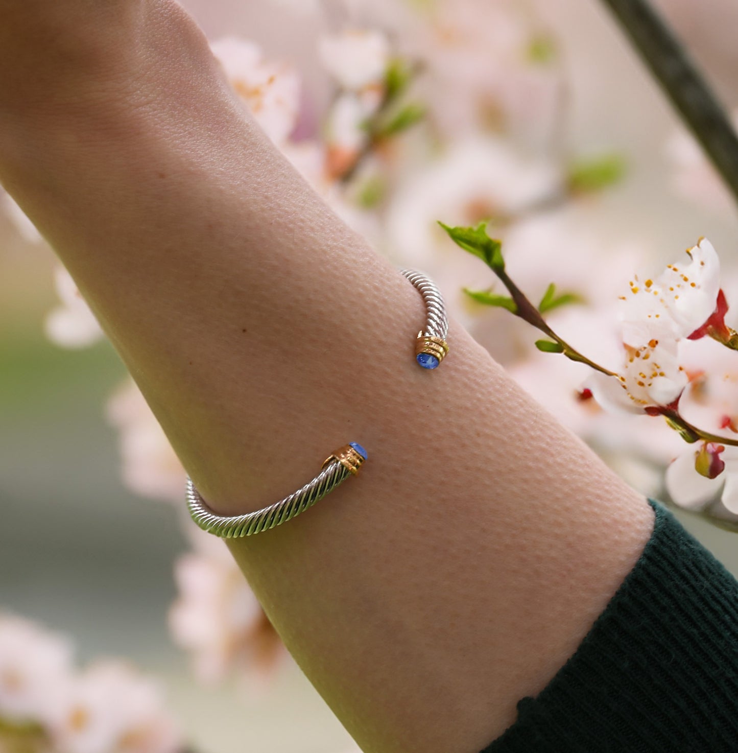 Crystal Cable Wrap Bracelet