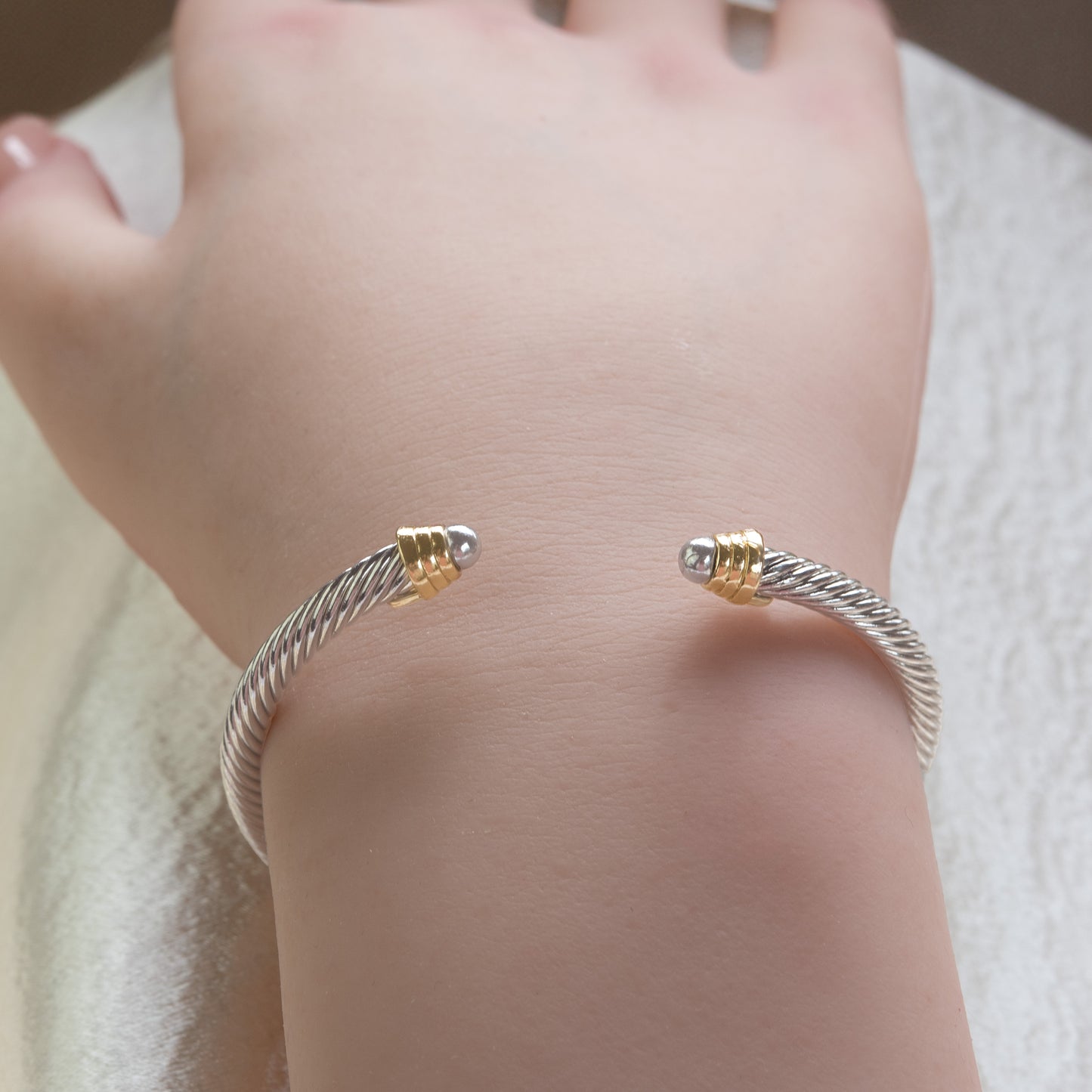 Crystal Cable Wrap Bracelet