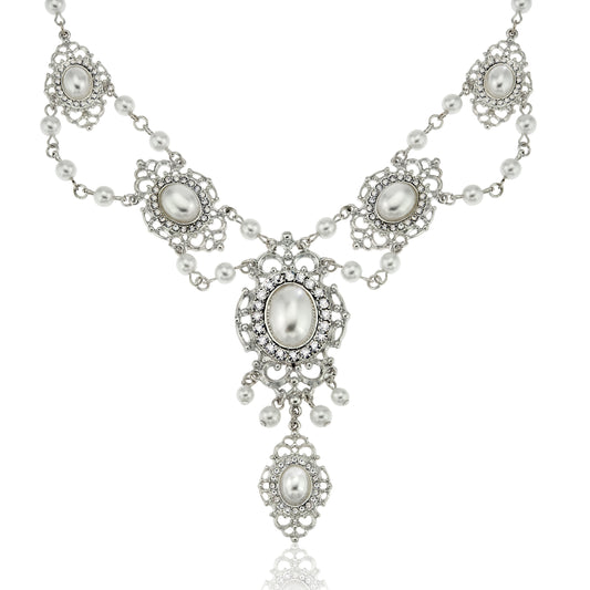 bridal jewelry-jewelry for the bride-brides necklaces-pearl necklace-prom jewelry-womens necklace-parl jewelry-statement necklace