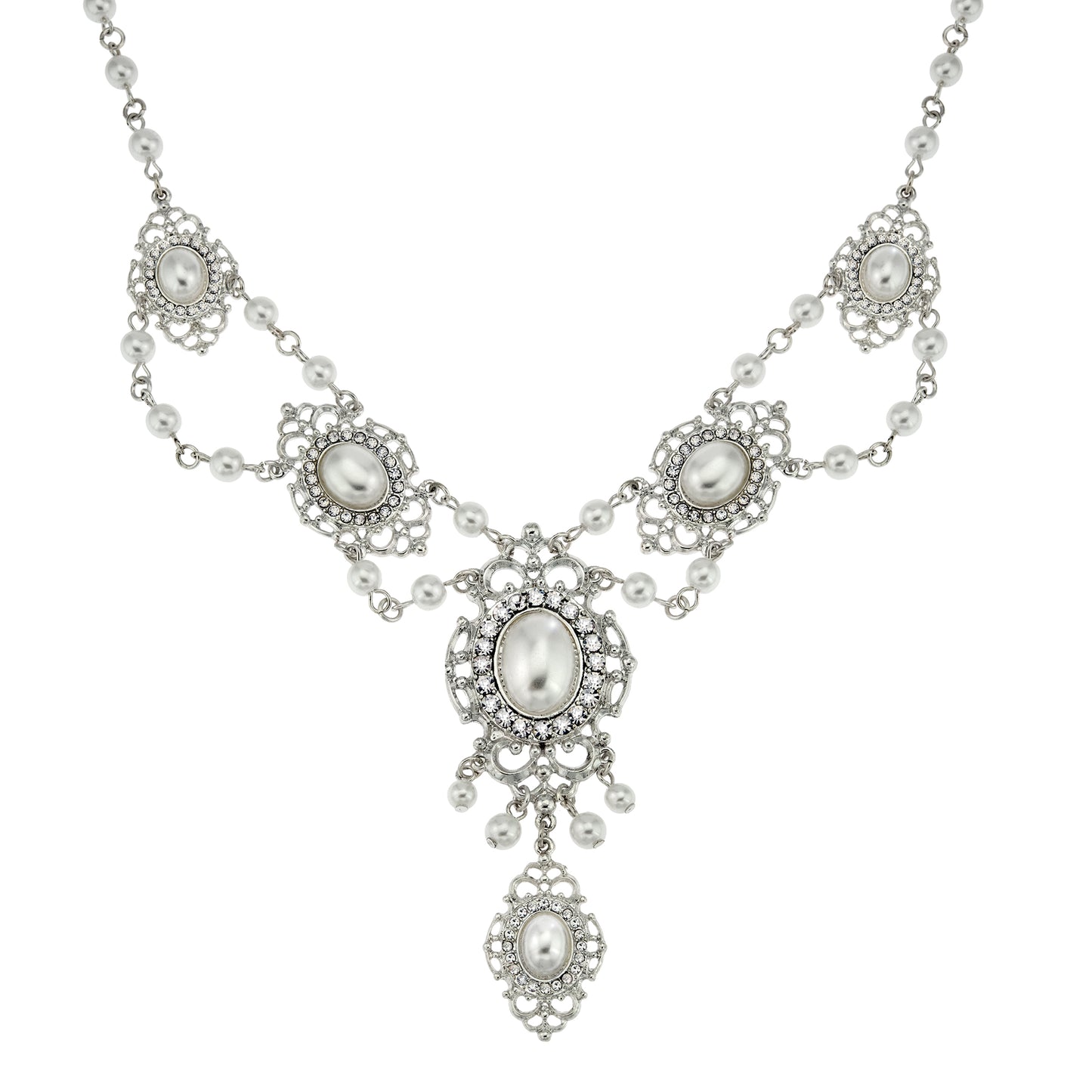 bridal jewelry-jewelry for the bride-brides necklaces-pearl necklace-prom jewelry-womens necklace-parl jewelry-statement necklace