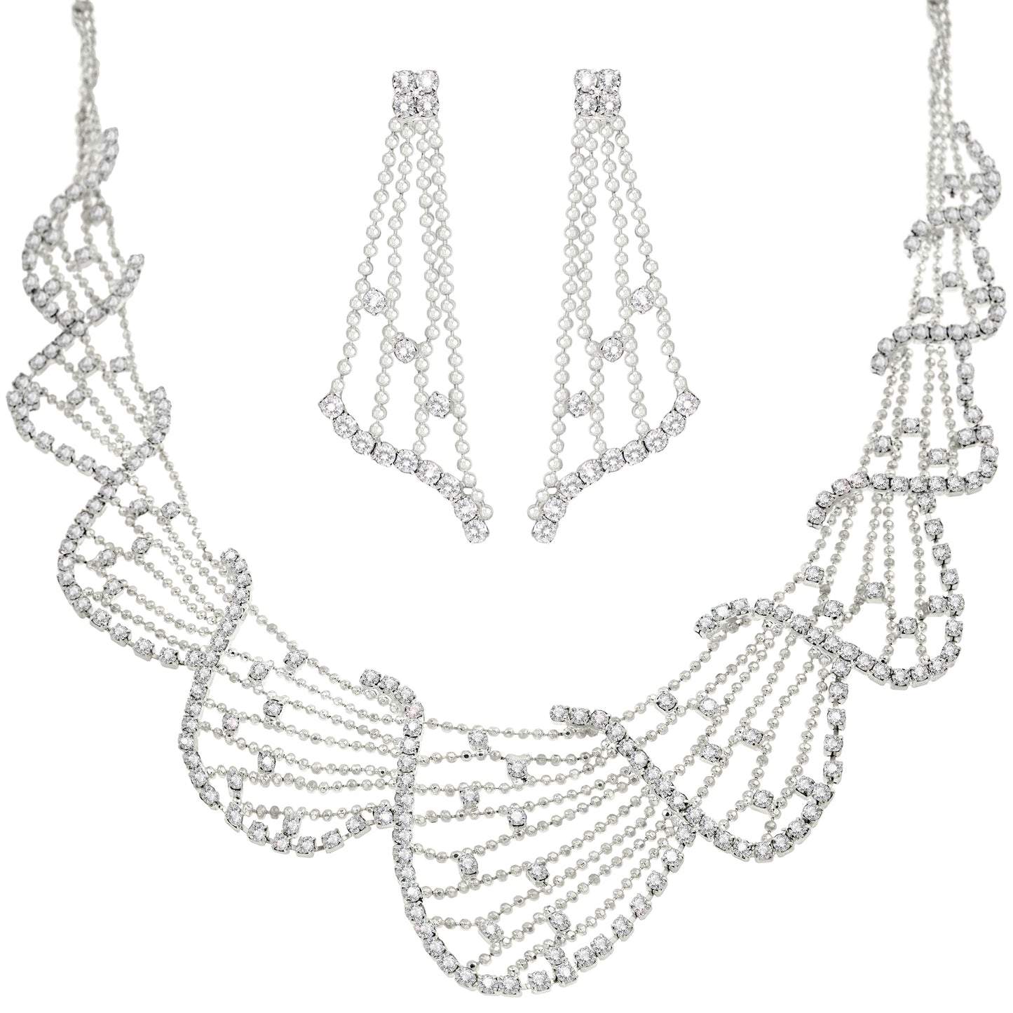 bridal jewelry-diamond jewelry-jewelry for the bride-necklace and earring sets-party jewelry-bling jewelry