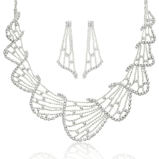 bridal jewelry-diamond jewelry-jewelry for the bride-necklace and earring sets-party jewelry-bling jewelry