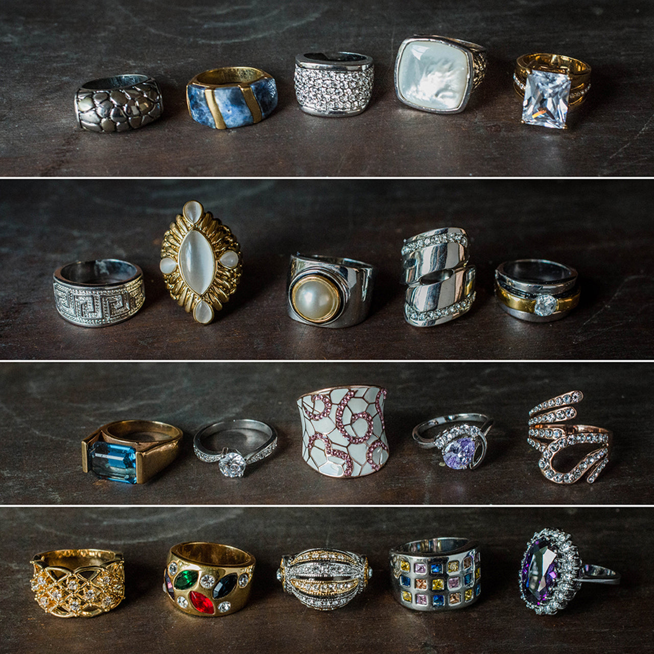 25 Piece Fashion Ring Surprise Mystery Bundle