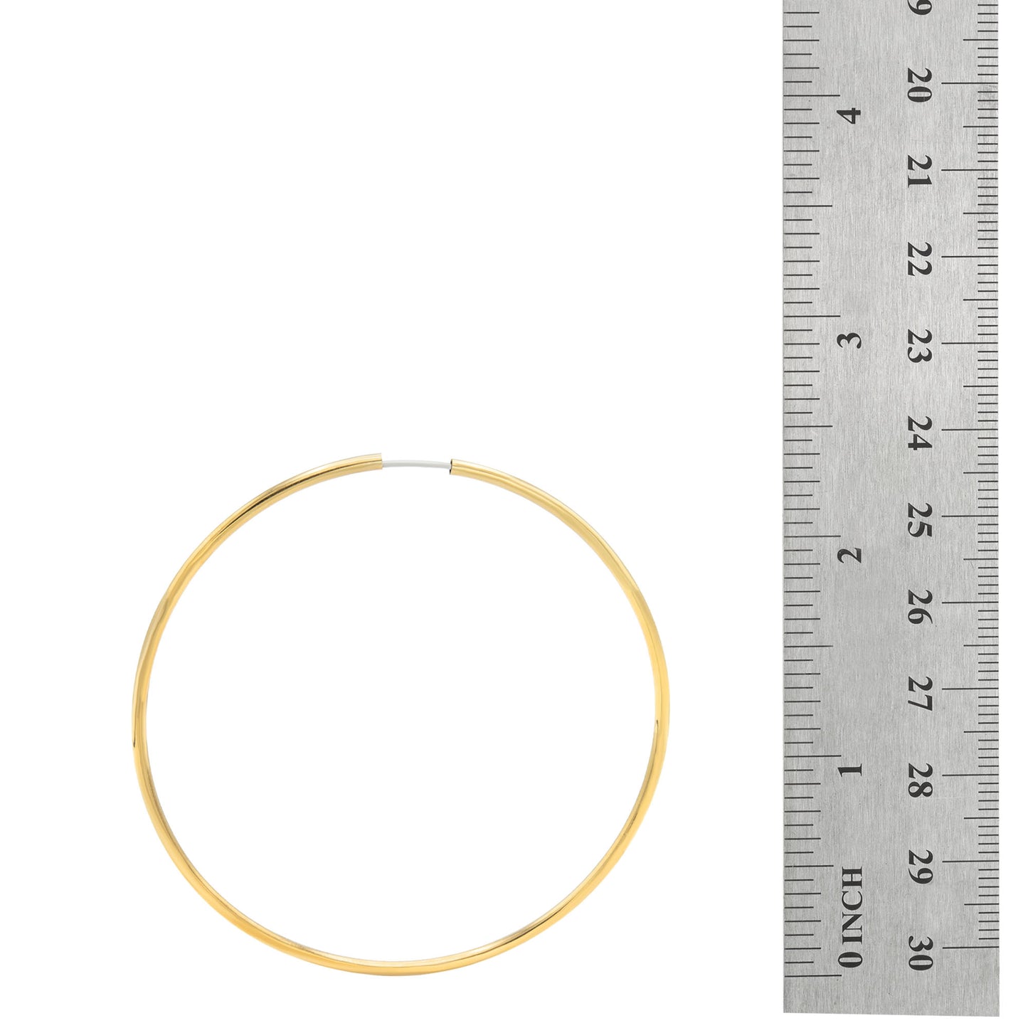 Classic Medium Gold Tone Hoop Earrings