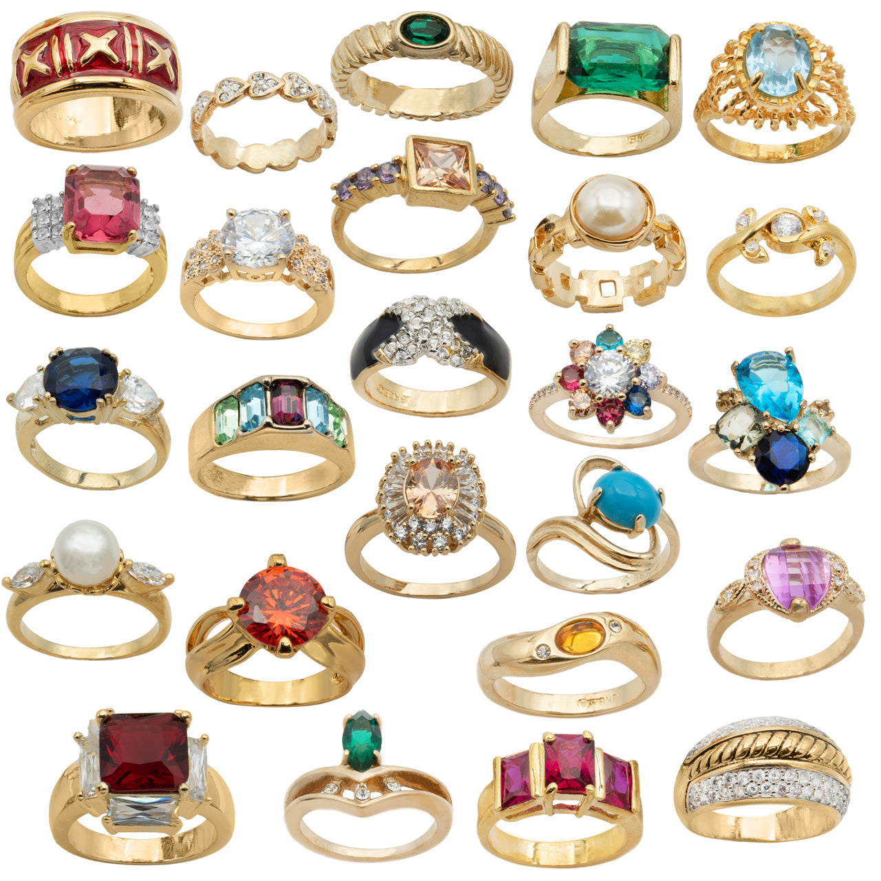 ring sets-collection of jewels-gold rings-silver rings-engagement rings