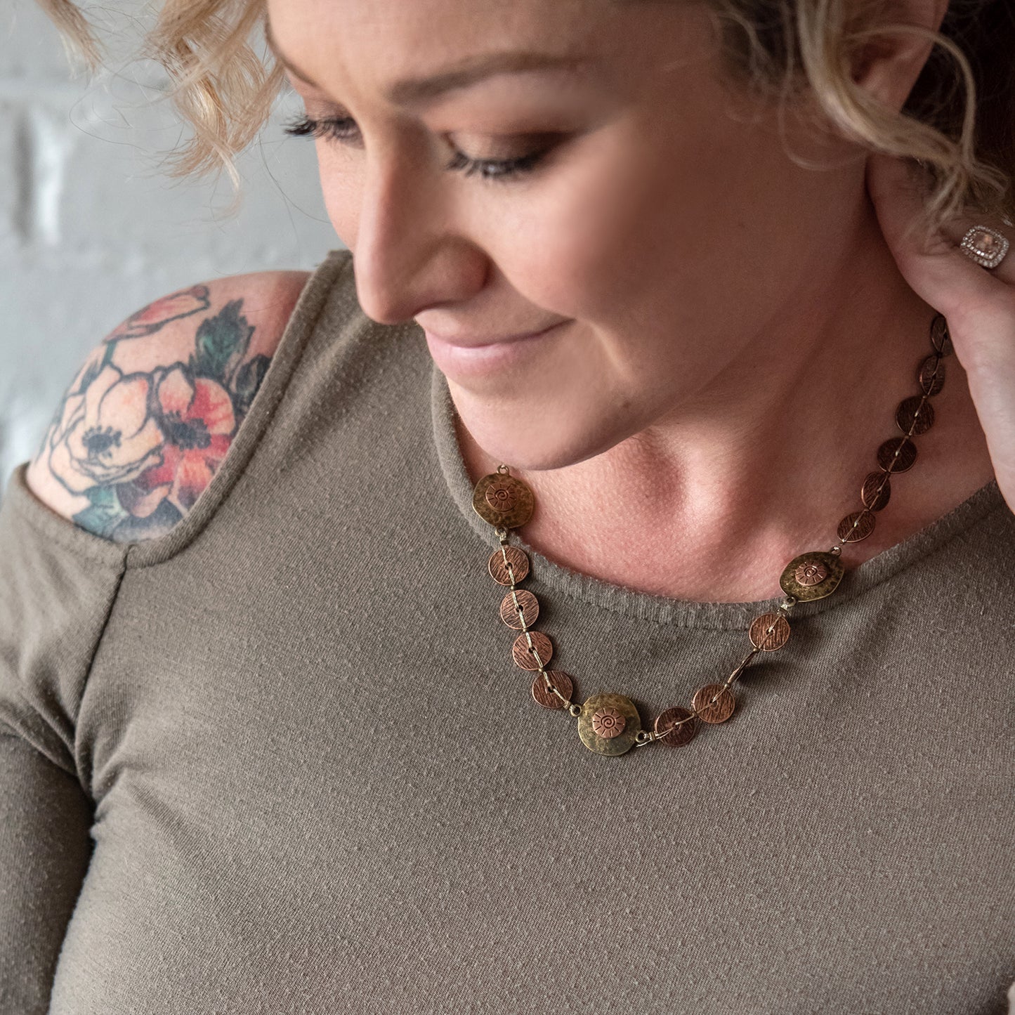 Bronze Beauty Brass Necklace