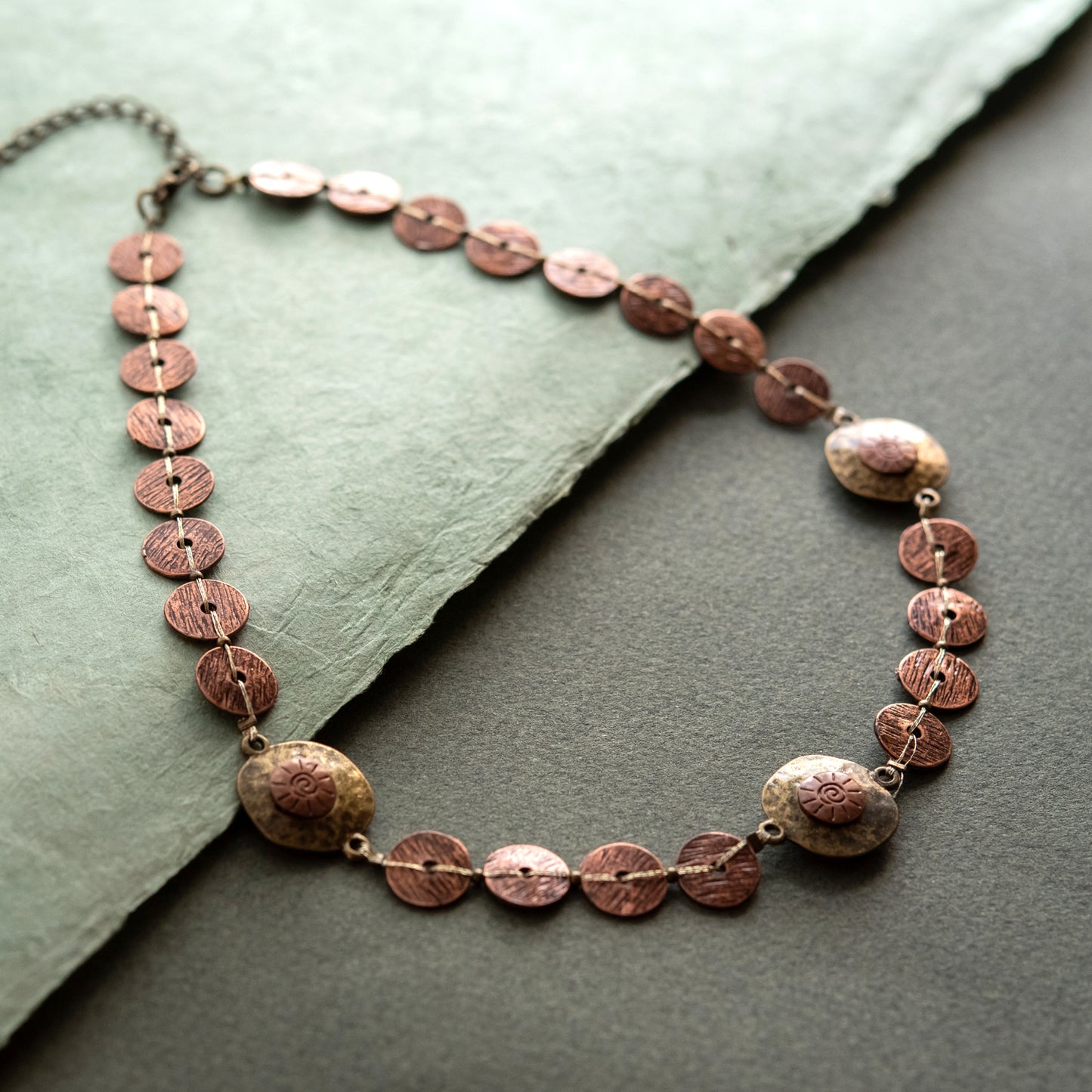 Bronze Beauty Brass Necklace