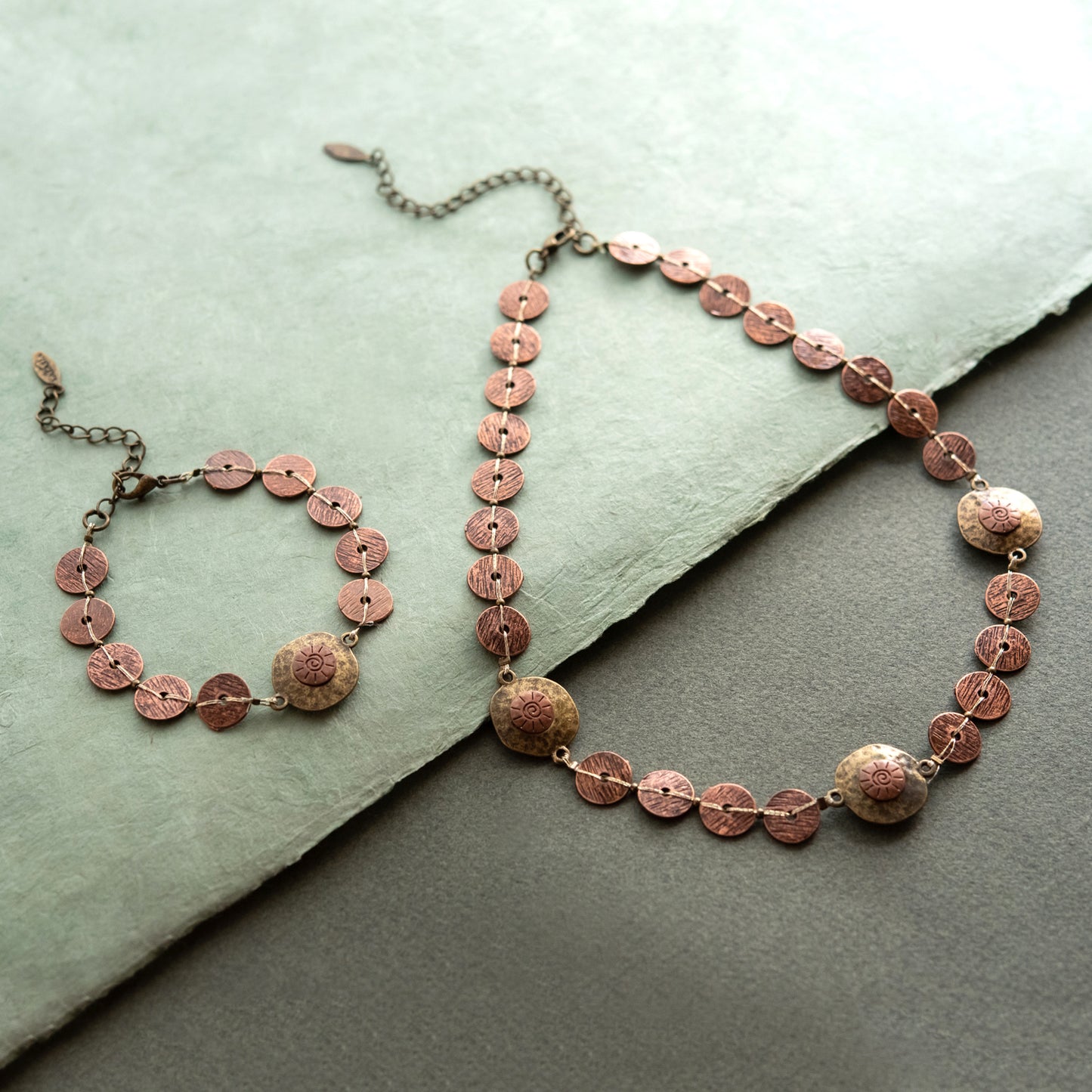 Bronze Beauty Brass Necklace