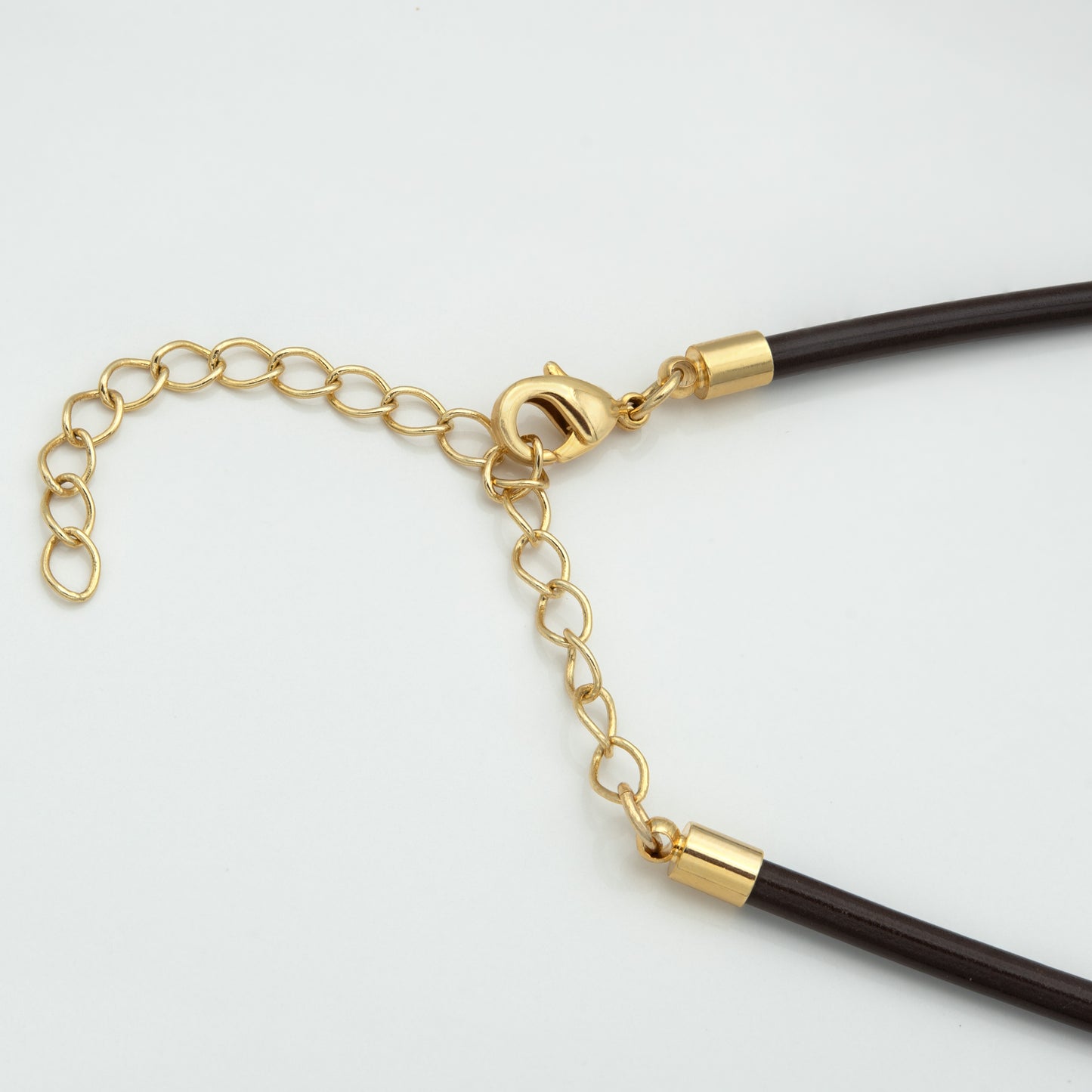 Elegant Tri-Tone Teardrop Pendant Necklace with Black Cord - Fashion Statement Jewelry