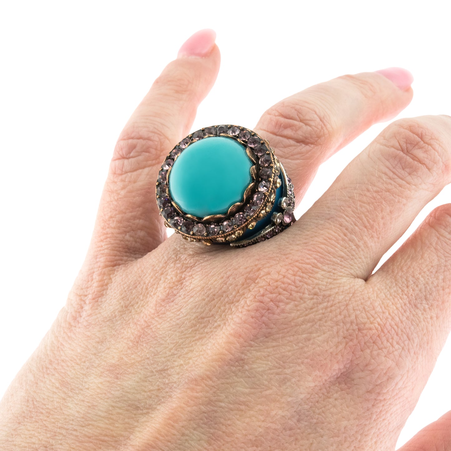 Dragonfly Statement Ring with Austrian Crystals