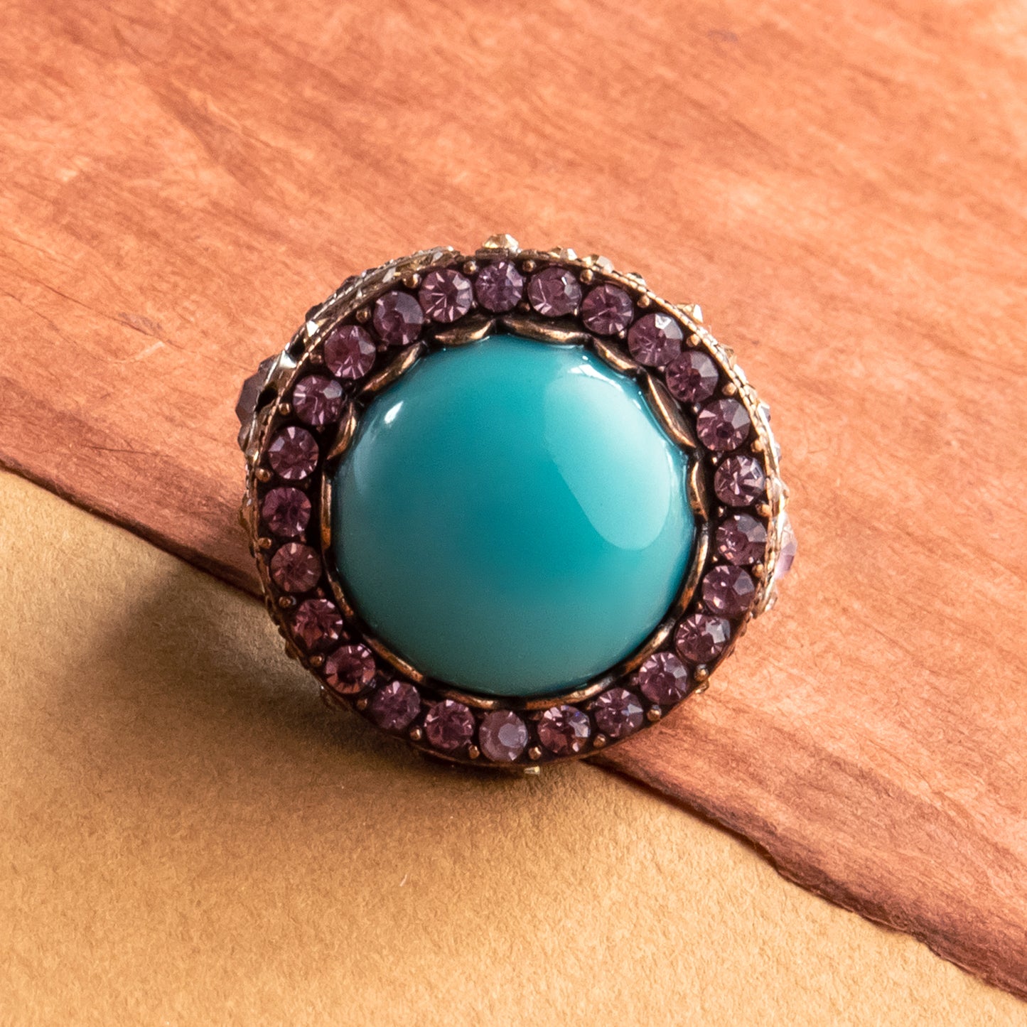 Dragonfly Statement Ring with Austrian Crystals