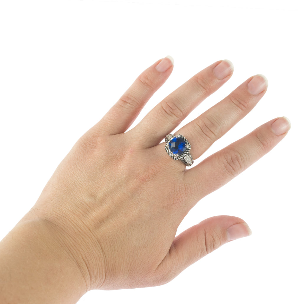 Astonish Sapphire Cubic Zirconia Ring