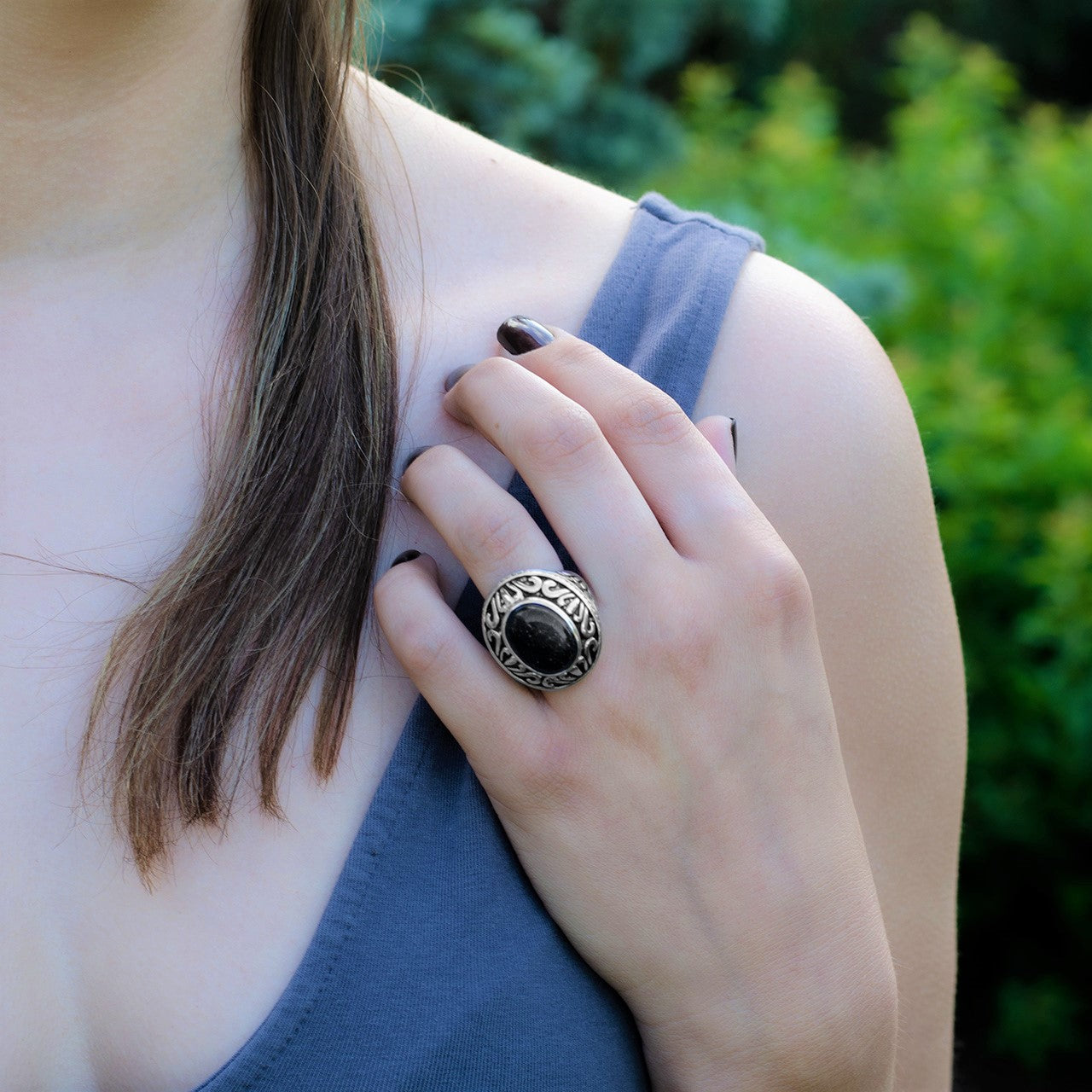 Women-Purple- Sandstone-Ring
