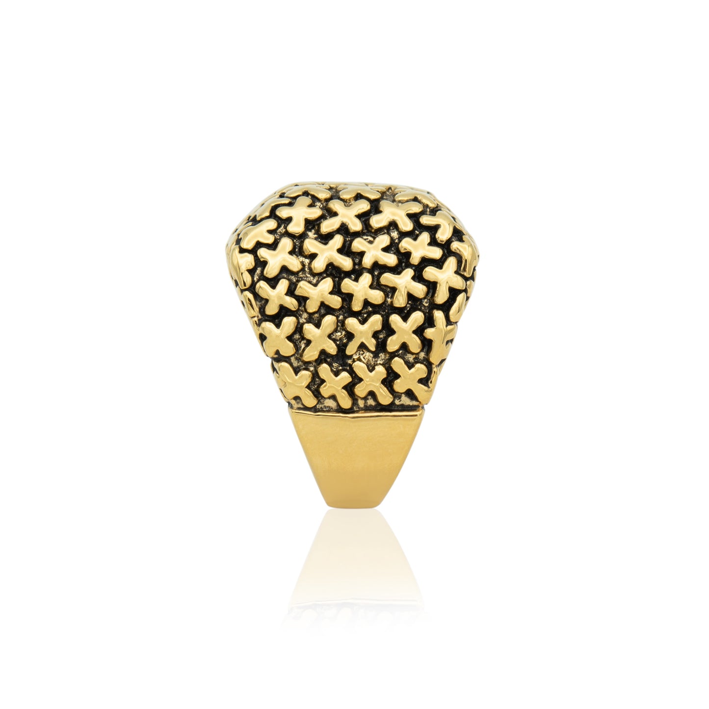 Cross Pattern Statement Ring