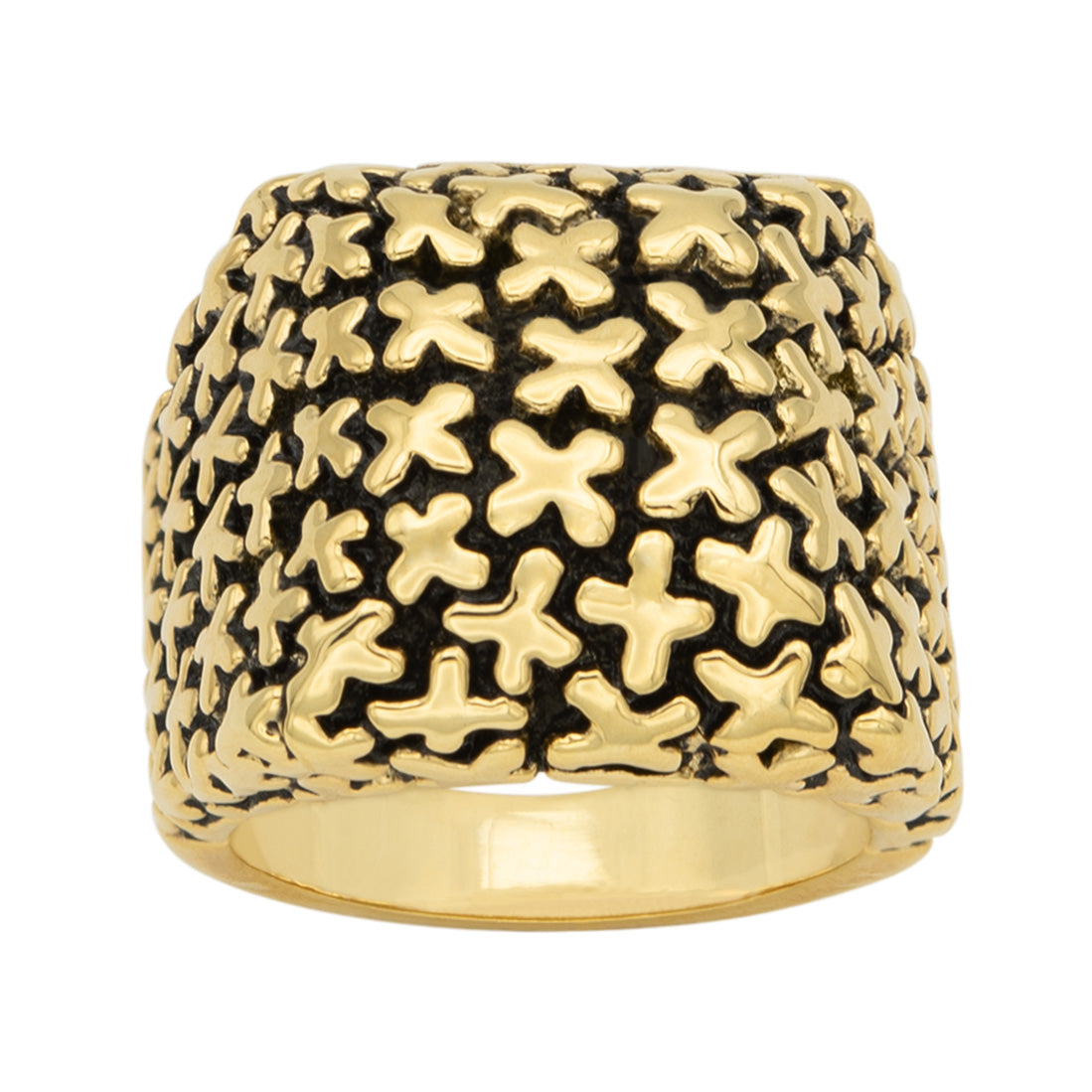 antique gold dome ring-fashion gold ring-statement ring