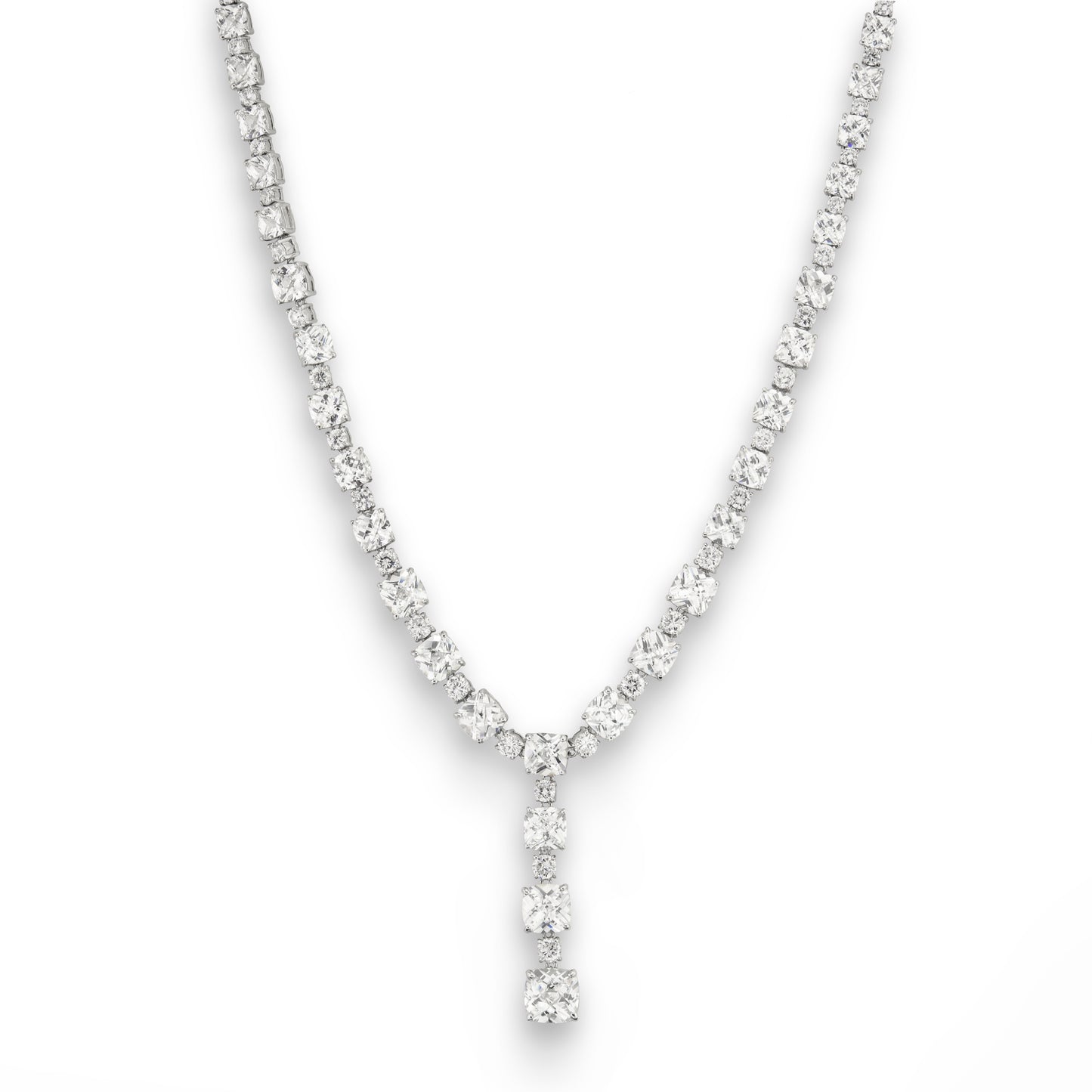 cubic zirconia-bridal-diamond-necklace