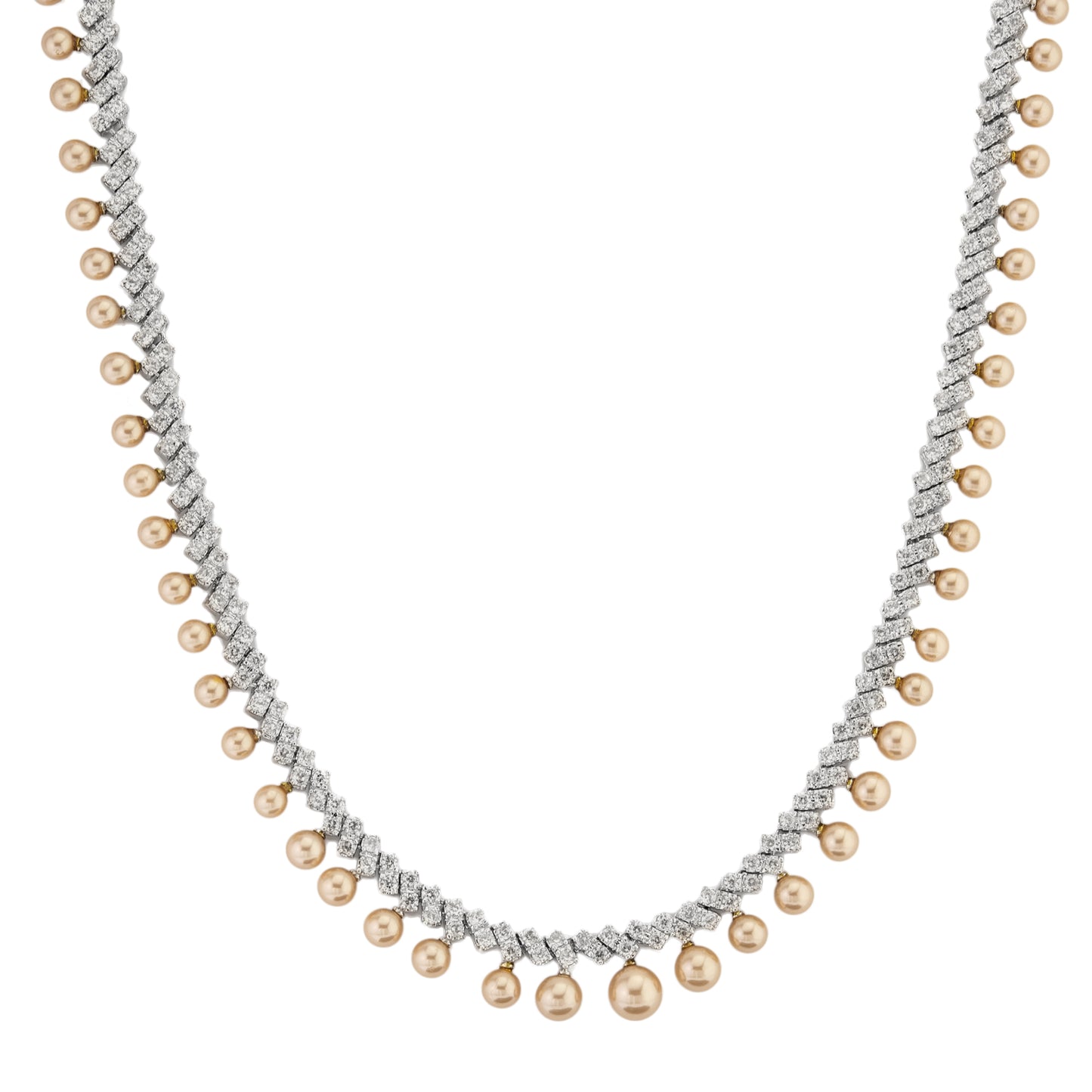pearl-cubic zirconia-bridal-necklace