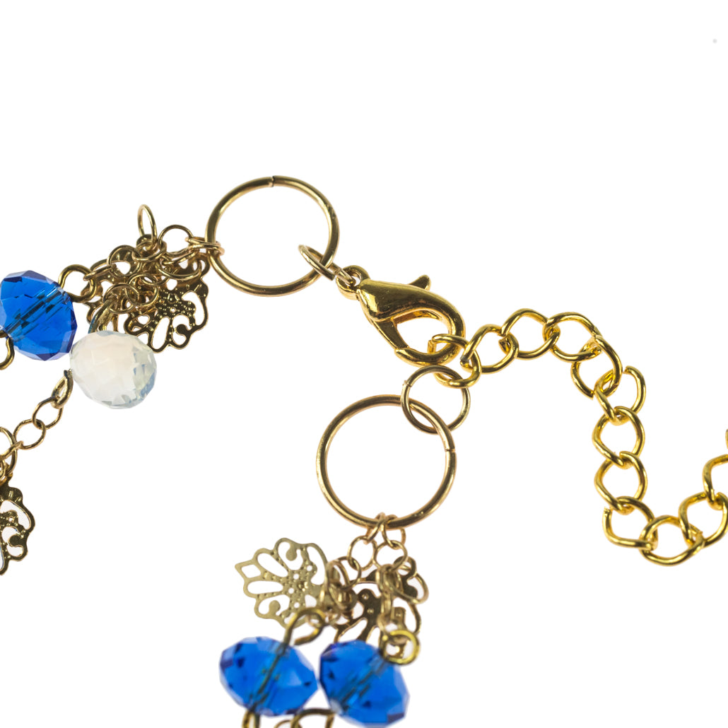 necklaces-blue necklace-gold necklace-opal jewelry