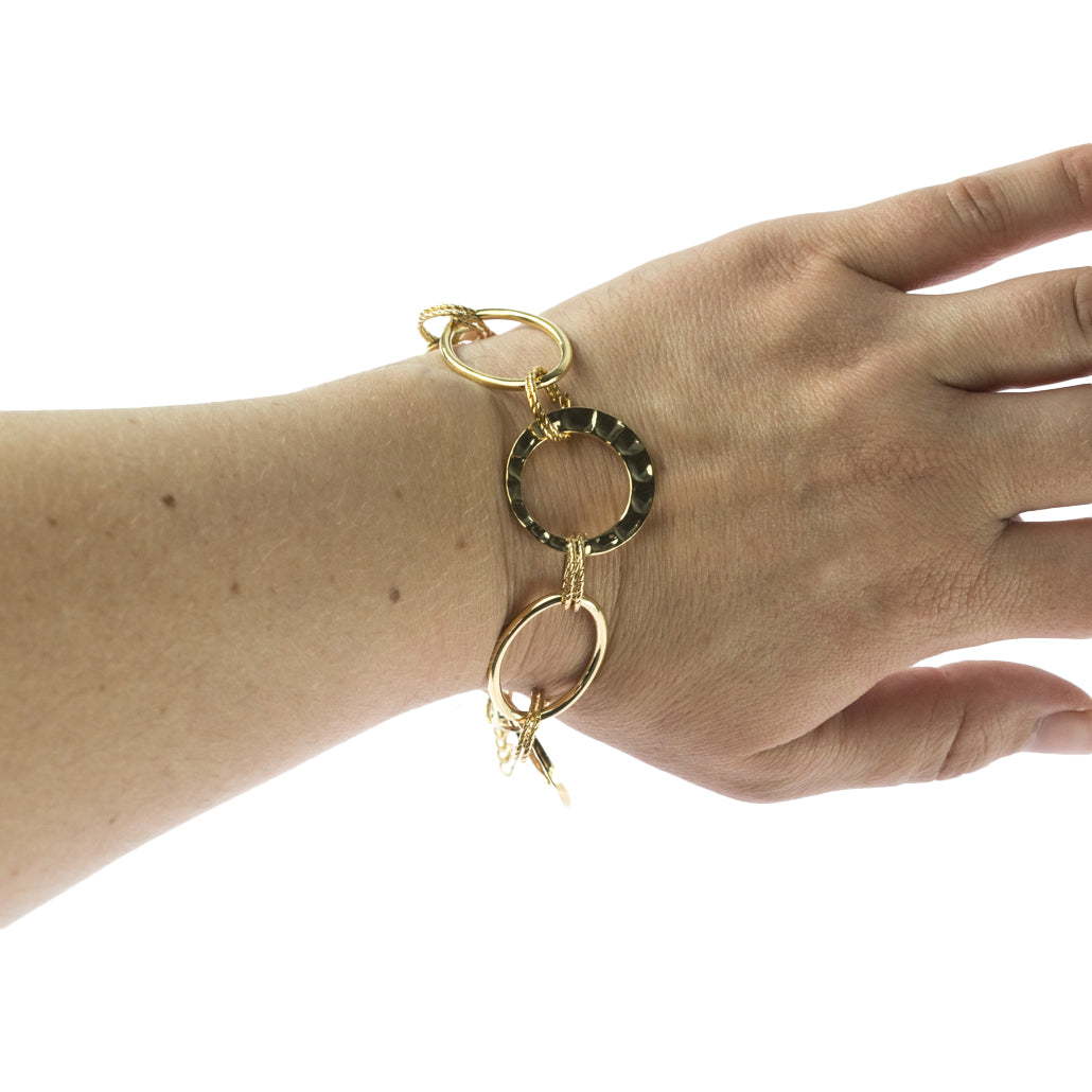 gold link bracelet-womens bracelet-gold jewelry-gold bracelet
