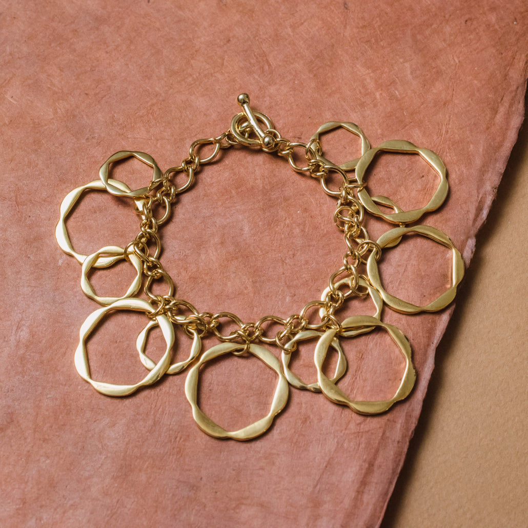 bracelet-charm-gold-statement bracelet