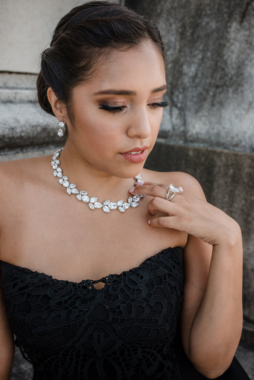 cubic zironia-necklace-bridal-jewlery