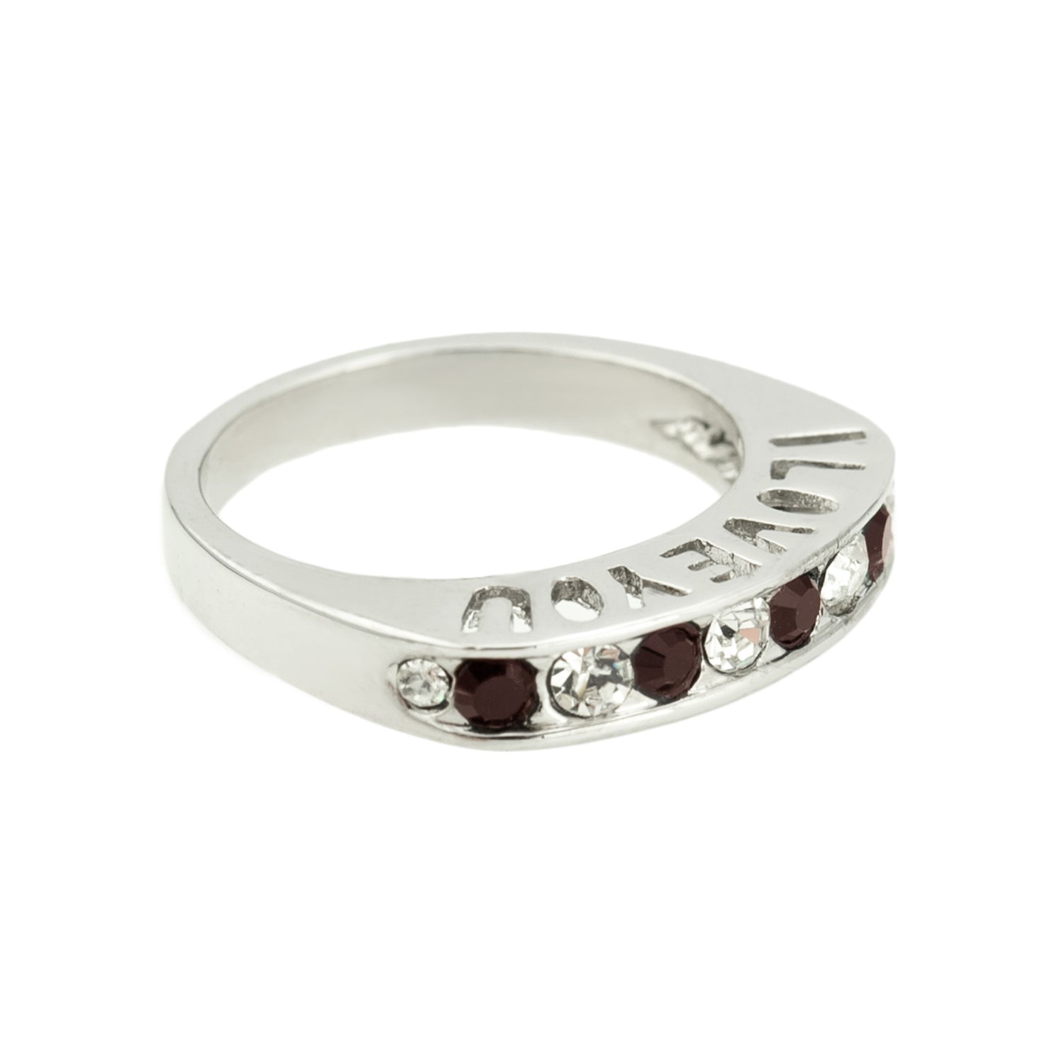 I-LOVE-YOU-Stacking-Band-ring-Garnet-Clear-Austrian-Crystals-valentine's-day