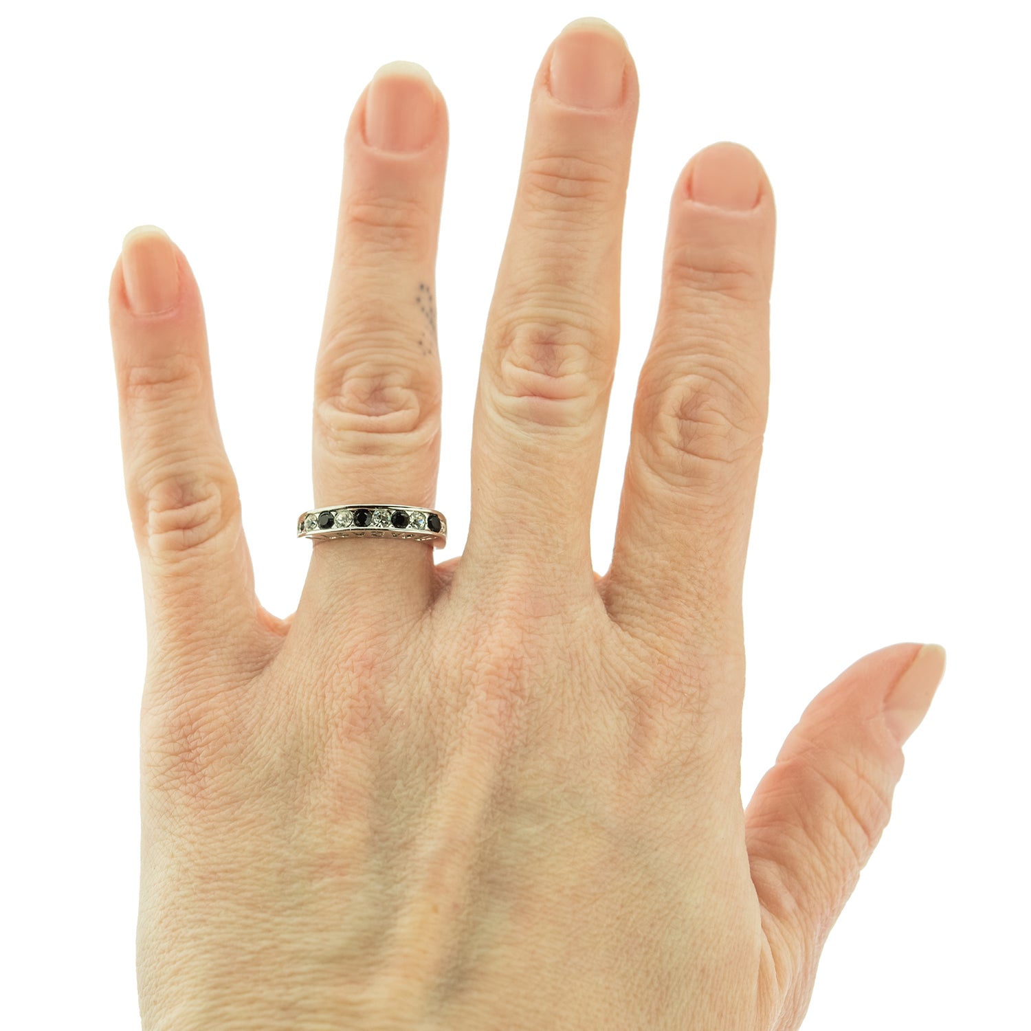 I-LOVE-YOU-Stacking-Band-ring-Garnet-Clear-Austrian-Crystals-valentine's-day