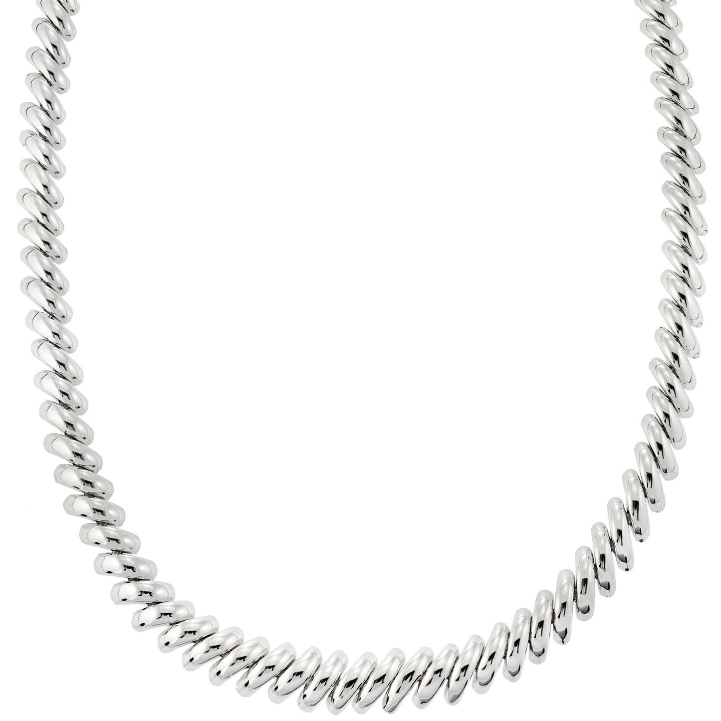 white gold necklace-silver necklace