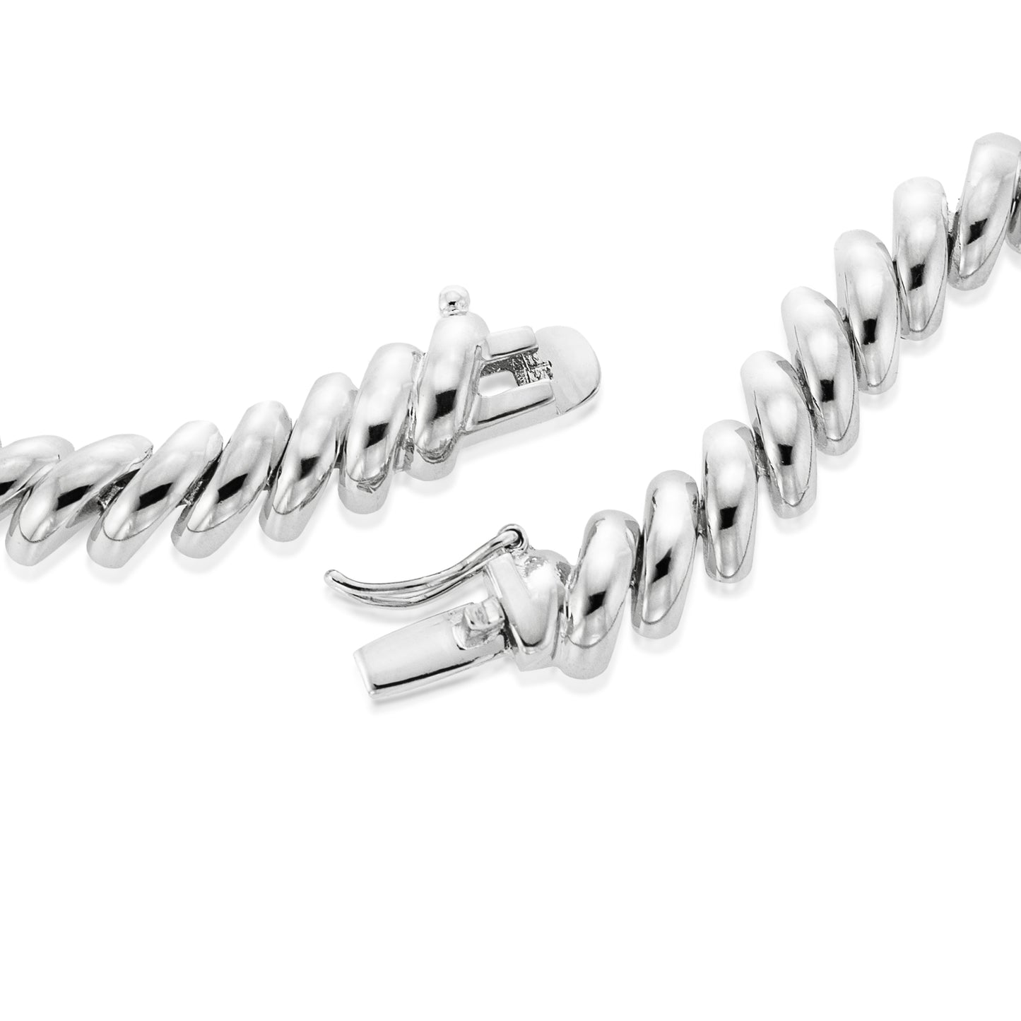 white gold necklace-silver necklace