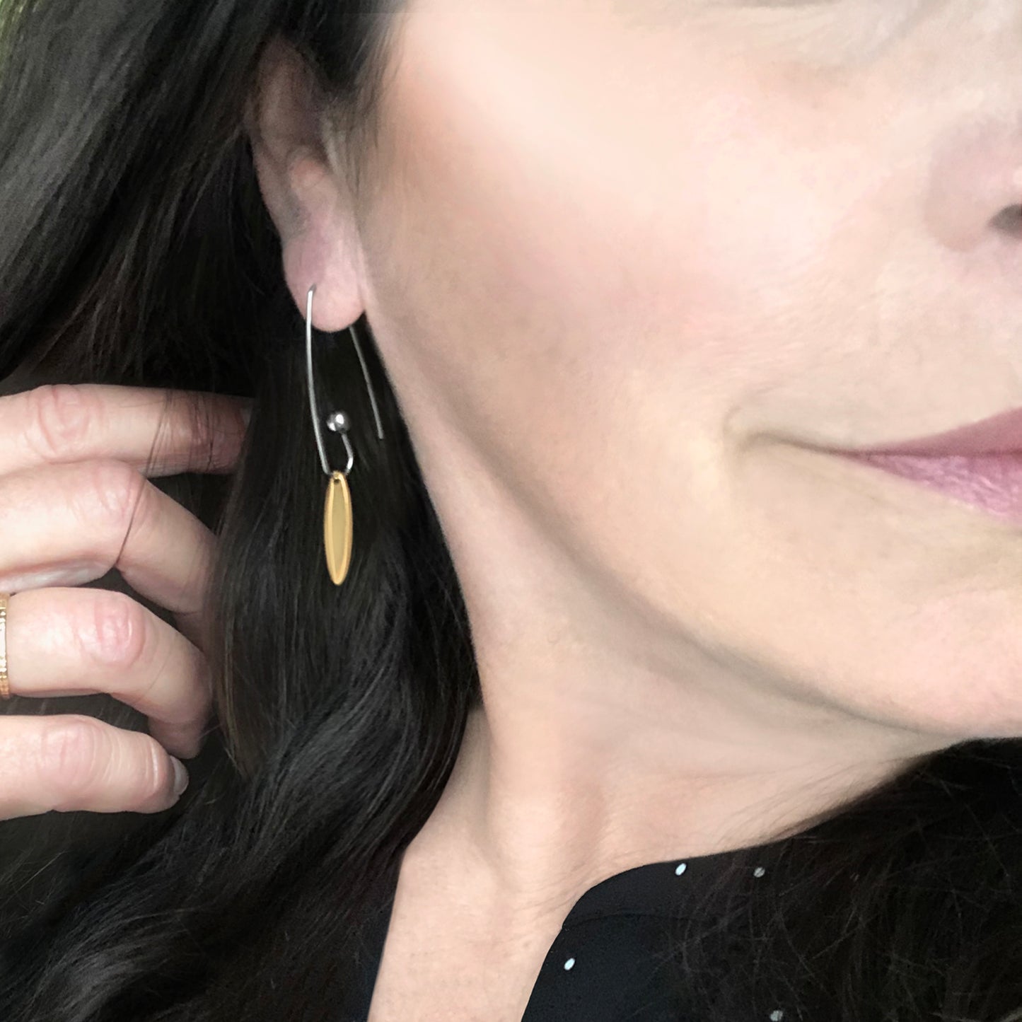 earrings-womens earrings-stainless steel jewelry-silver earrings-dangle earrings