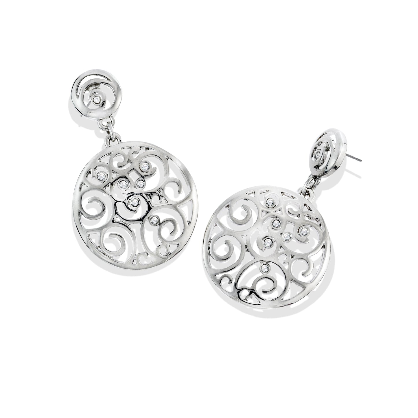 silver earrings-drop silver earrings