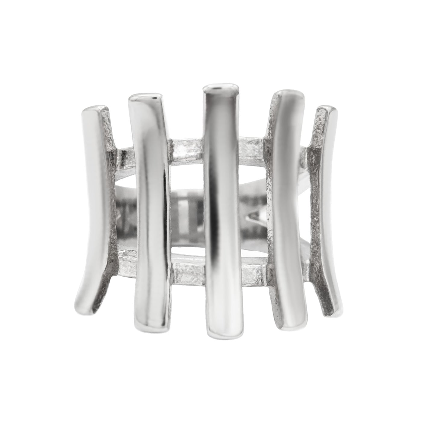 Modern Geometric Bar Stainless Steel Statement Ring