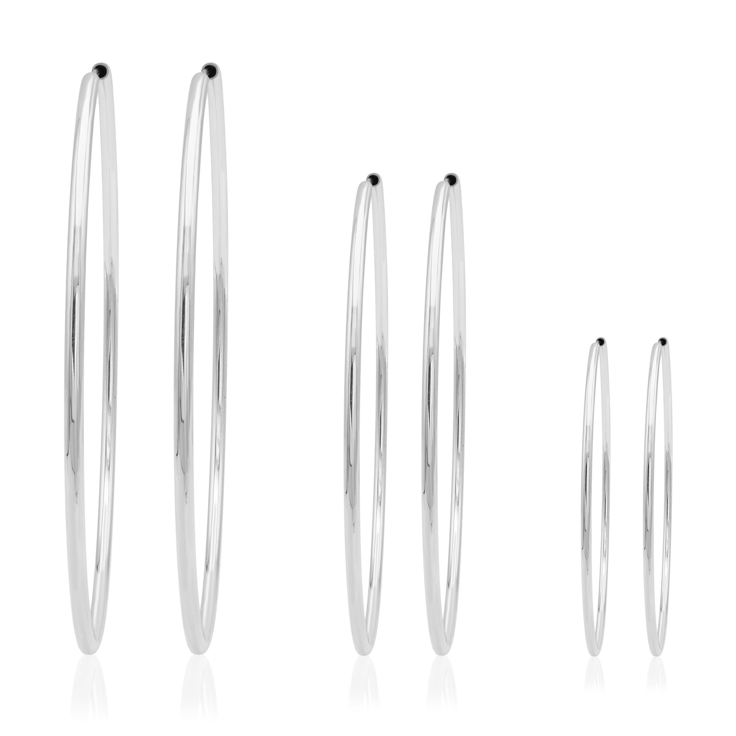 Classic Small Silver Hoop Earrings