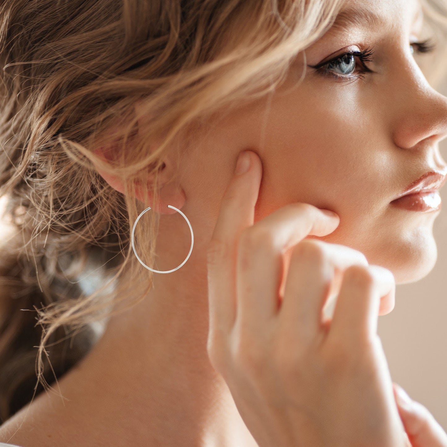Classic Small Silver Hoop Earrings