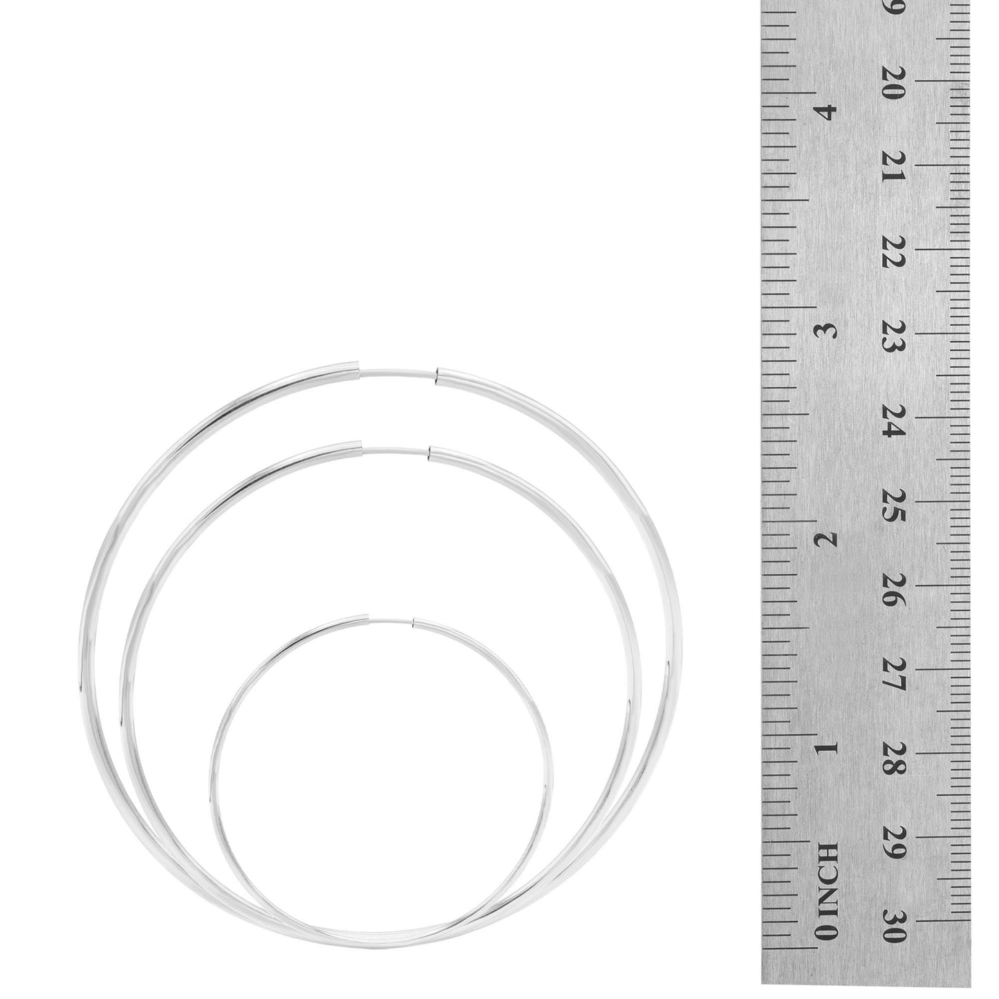 Classic Small Silver Hoop Earrings