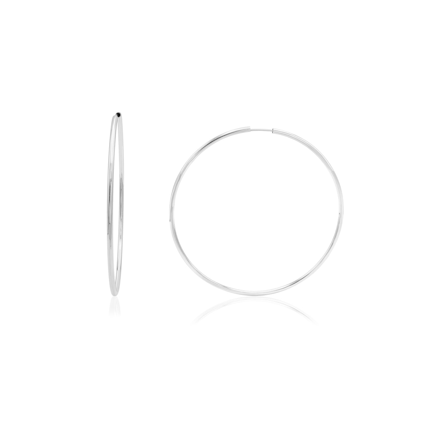 Classic Small Silver Hoop Earrings
