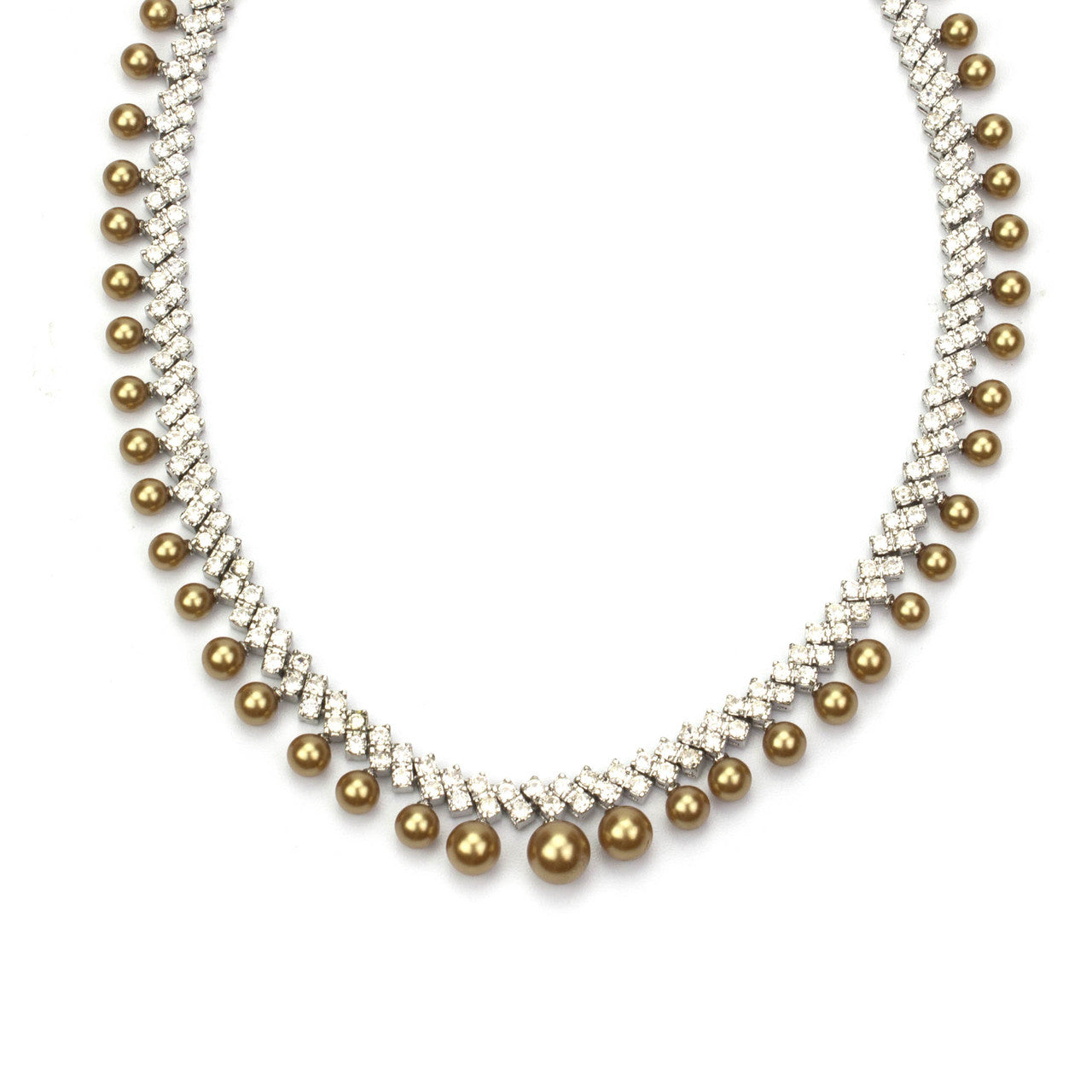 pearl-cubic zirconia-bridal-necklace