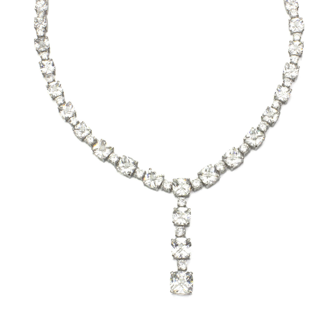 cubic zirconia-bridal-diamond-necklace