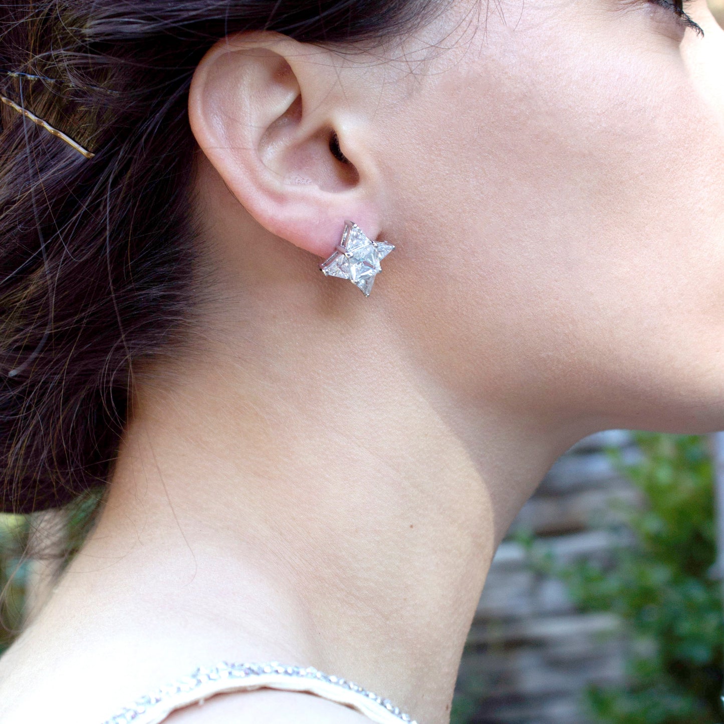 diamond-earrings-cubic ziconia-bride-earrings