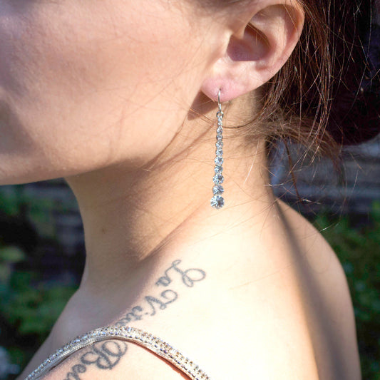 Austrian Crystal Graduated Drop Earrings
