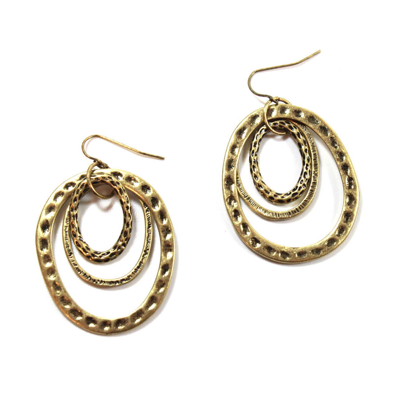Tunnel of Love Earrings in Gold