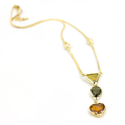 Minimal Elements Multi Colored Necklace